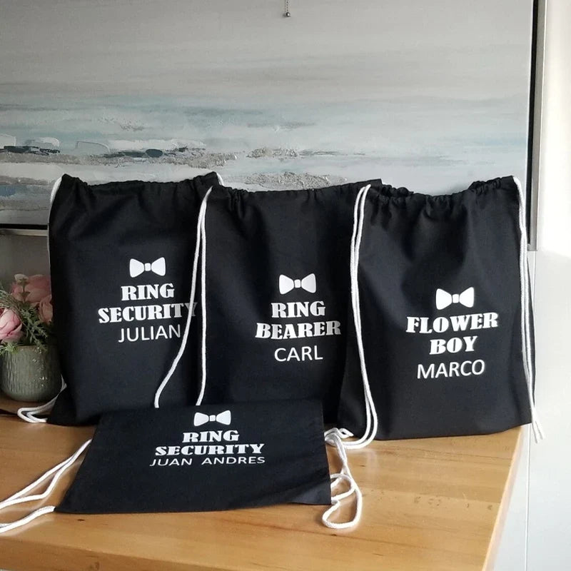 Personalized Ring Security Backpack | Custom Name Wedding Gift