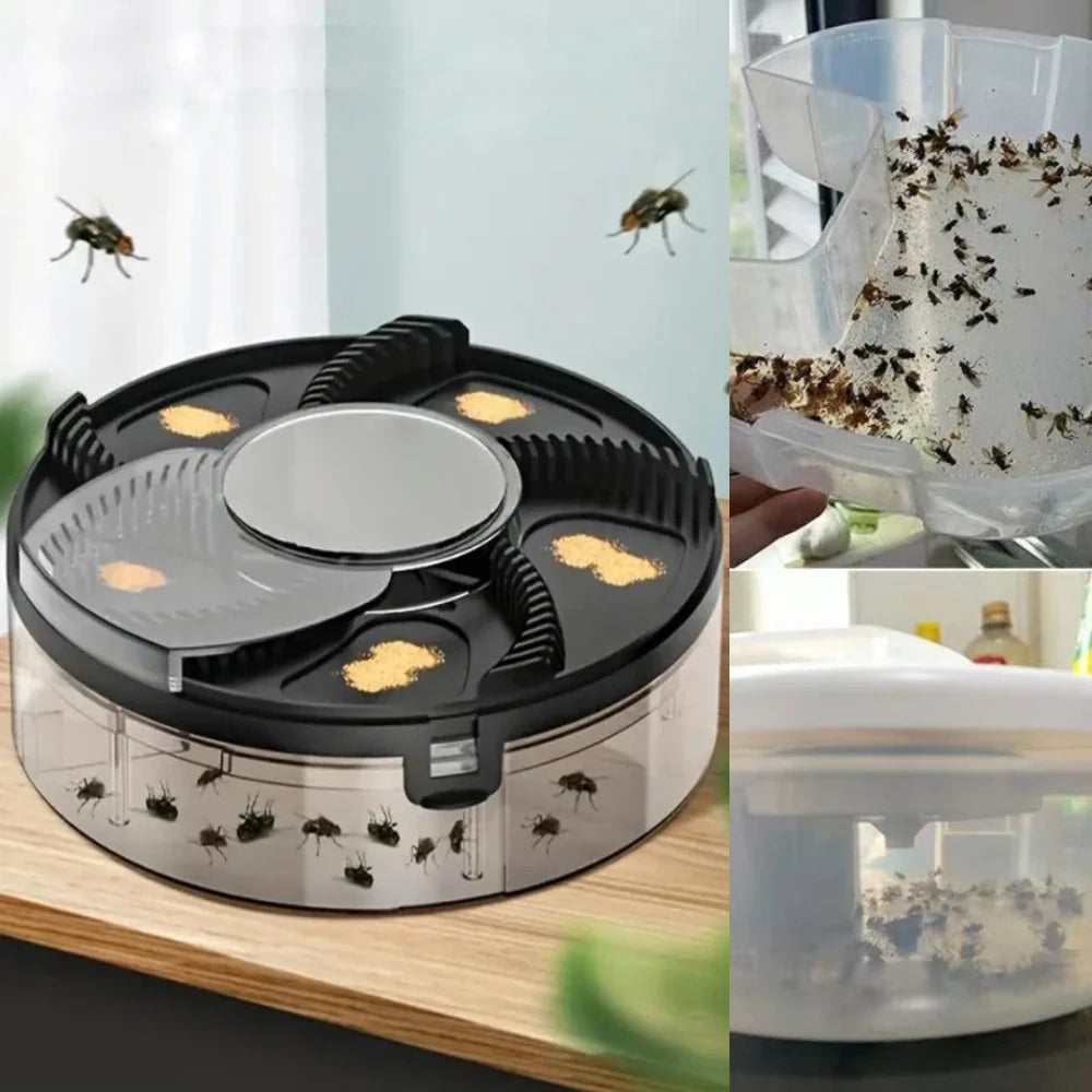 USB Electric Rotating Fly Trap – Quiet Indoor & Outdoor Catcher