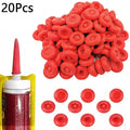 Lot Red Caulking Gun Nozzles Cap Caulk Saving Sealer Saver Open Tube