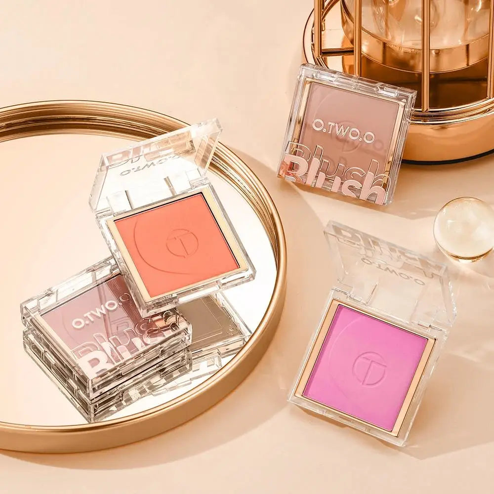 O.TWO.O 6-Color Mineral Blush Palette – Matte & Shimmer Powder