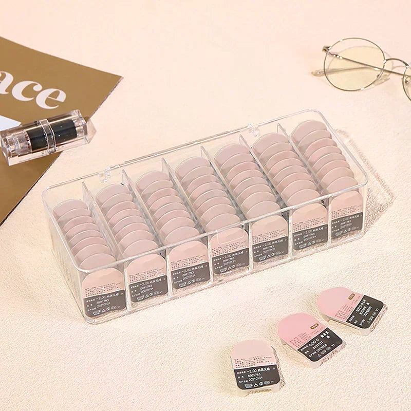 Dustproof Contacts Storage Box Transparent Cover Disposable Contact