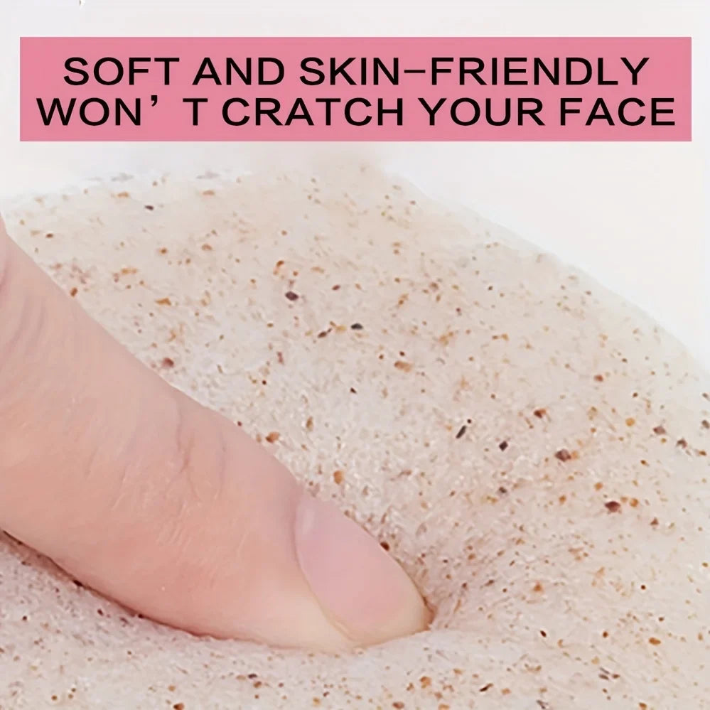 Walnut Konjac Face Sponge – Natural Cleansing & Makeup Remover