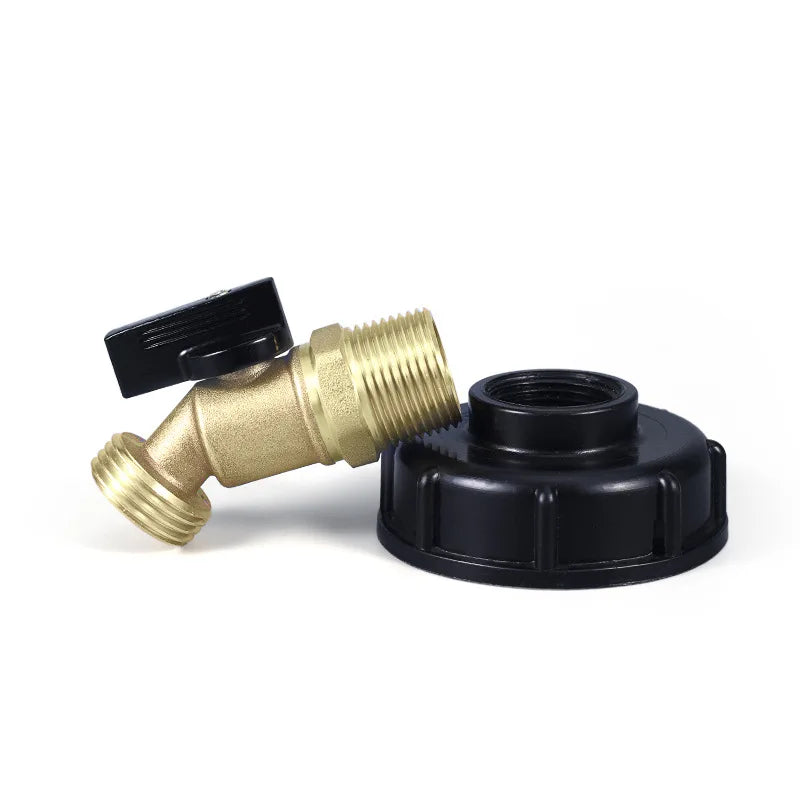 Male Thread IBC Tote Tank Adapter – Copper Drain Hose Fitting