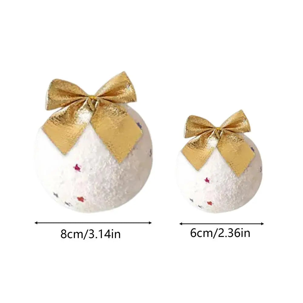 15-Piece Shatterproof Christmas Ornament Balls with Bow & Snowflake