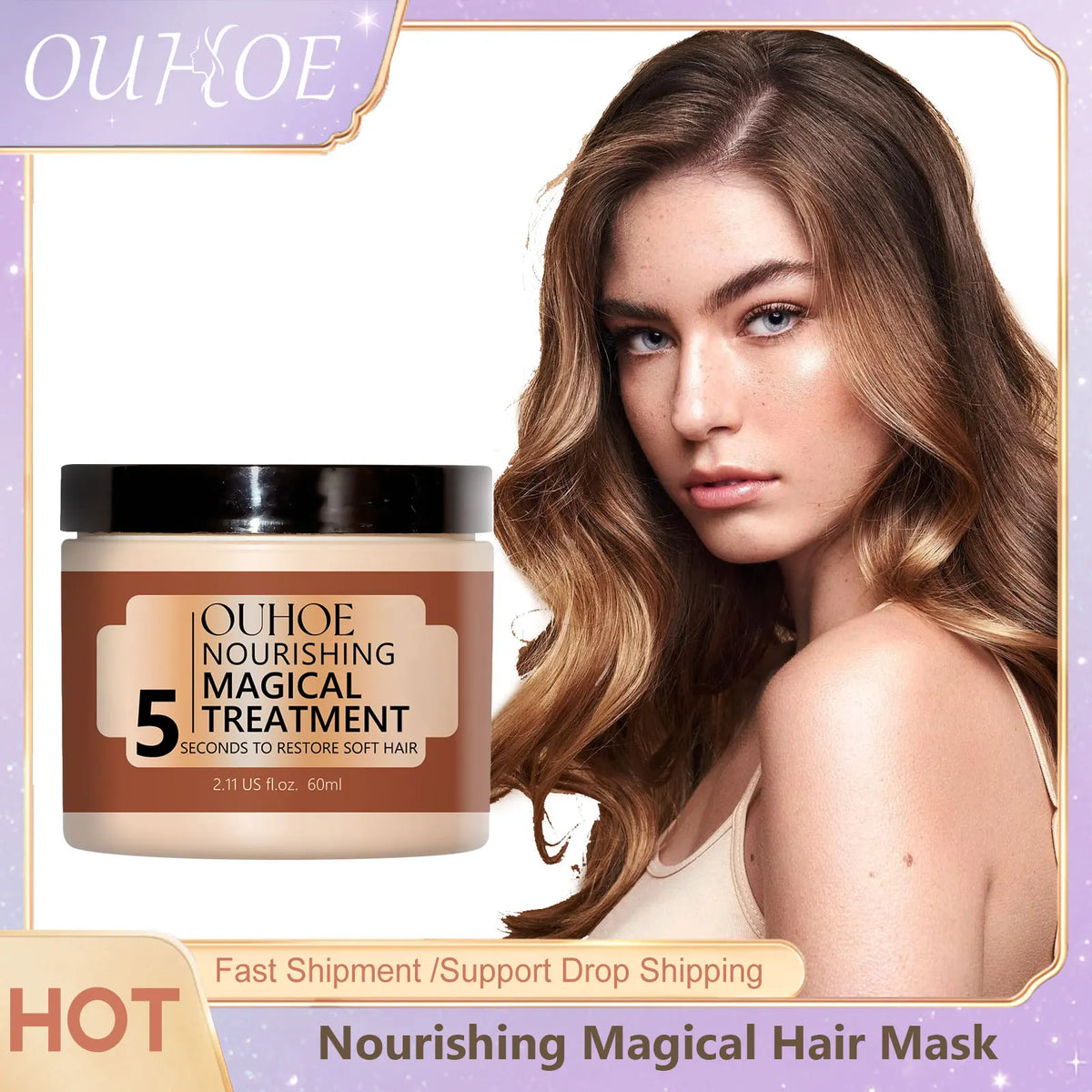 Coconut Oil Deep Conditioning Hair Mask – Frizz Control 60ml