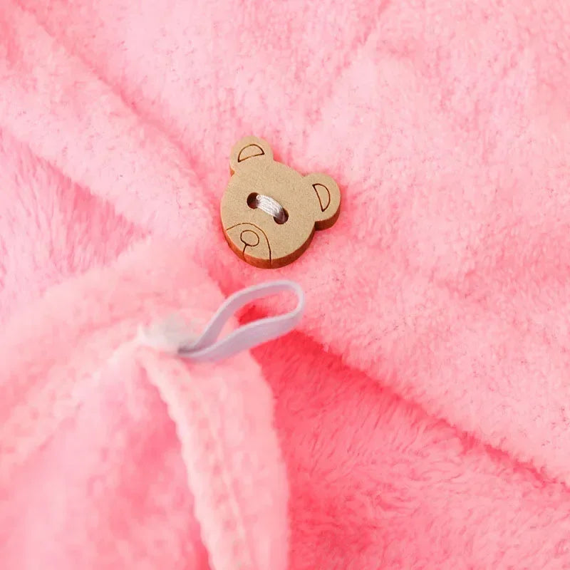 Microfiber Quick-Dry Hair Towel Cap for Women – Soft & Absorbent