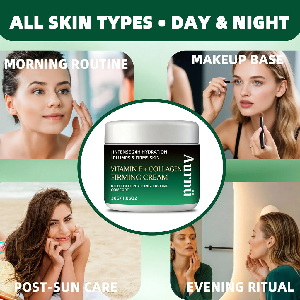 Aurn VITAMIN E COLLAGEN FIRMING CREAM Hydrating Tightening Formula