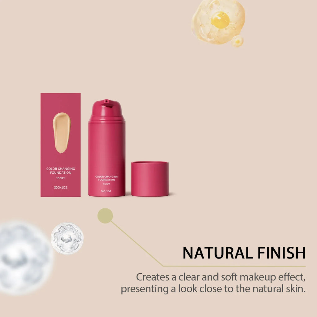 Natural Color-Correcting Foundation | Warm Tone & Long-Lasting