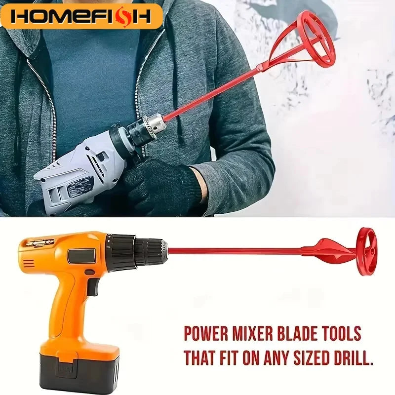 Hex Shaft Paint Mixer Paddle – Cement Mortar Drill Stirrer