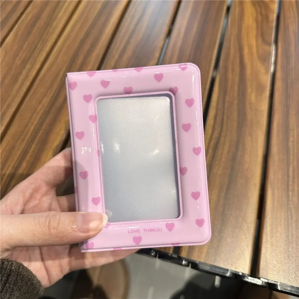 Mini Kpop Photo Card Binder Album – 20 Pockets, 3 Inch