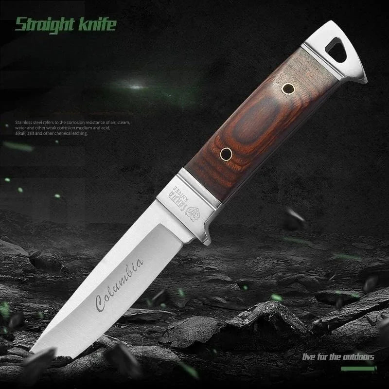 Handmade Forged Boning & Cleaver Knife – Stainless Steel Wood Handle