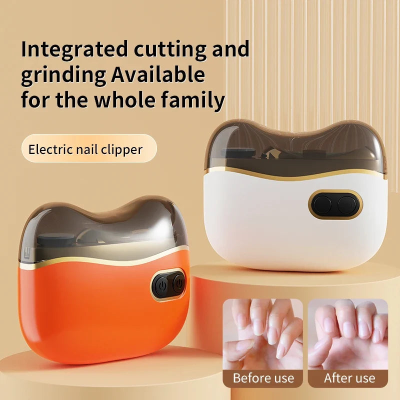Electric Rechargeable Nail Trimmer with LED Light | Baby & Adult