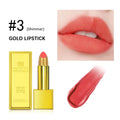Shimmer Gold Glitter Lipstick – Long-Lasting Waterproof, 7 Shades