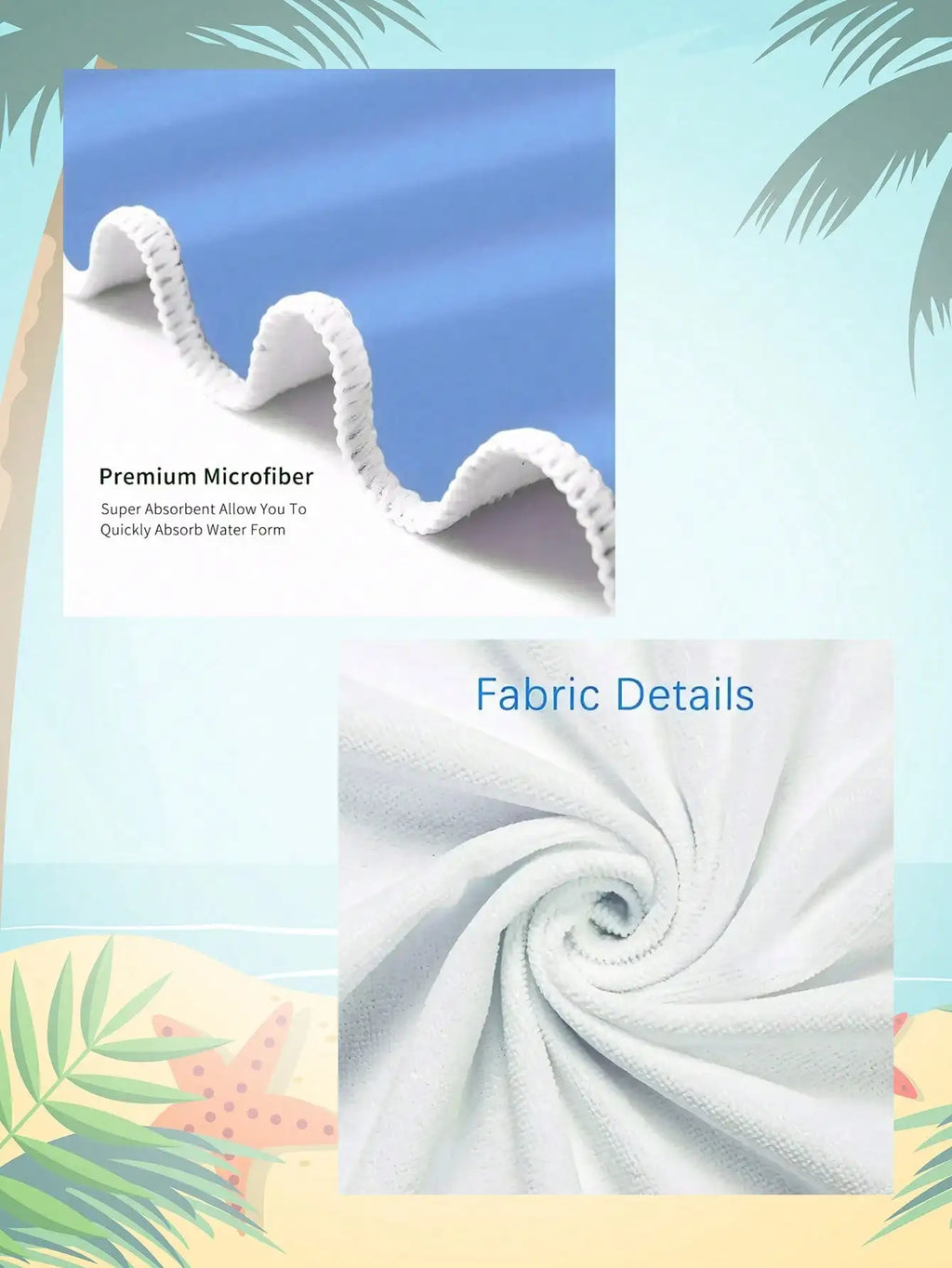 Custom Photo Beach Towel – Personalized Quick-Dry Gift