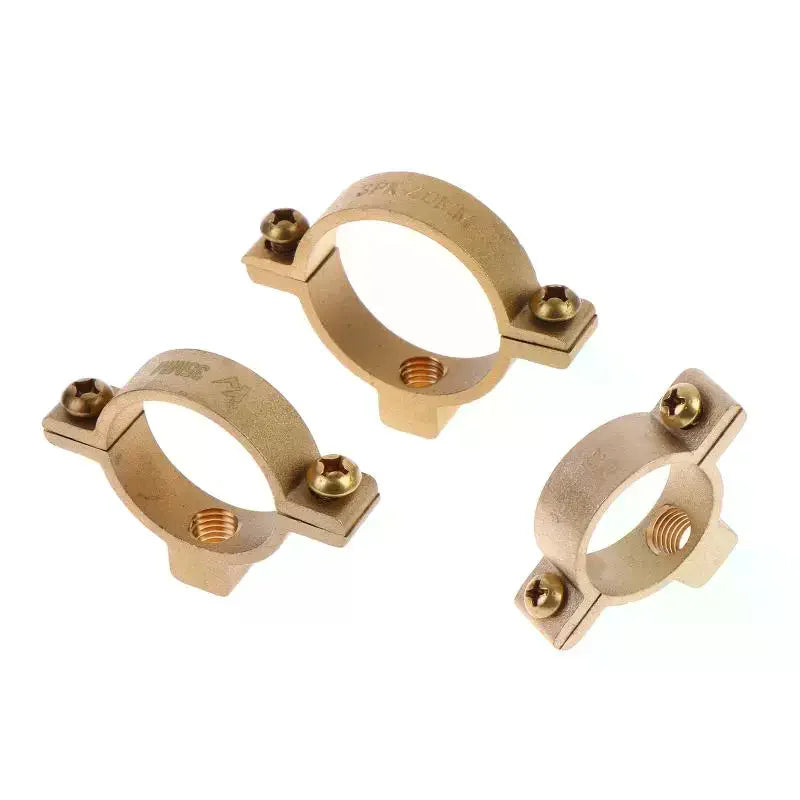 15 22 28 35 Fit OD Tube Brass M10 Pipe Clamp Bracket Support Hanger