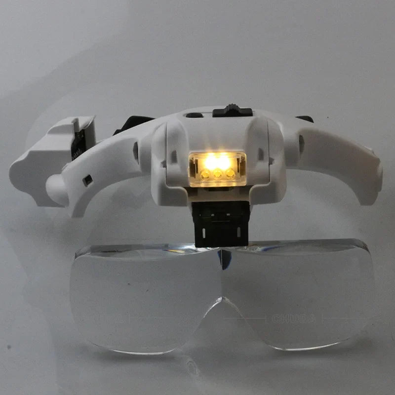 LED Magnifier Glasses 1.2X–4.5X | Jewellery & Watch Loupe