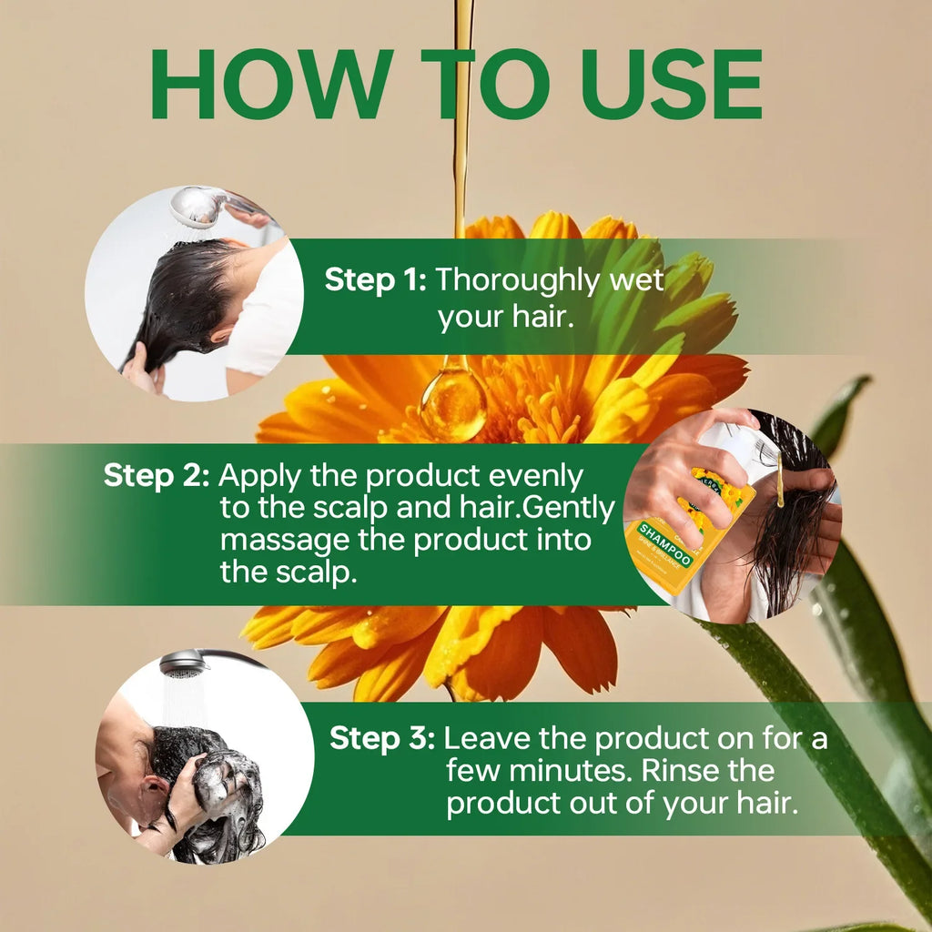 Herbal Essential Oil Shampoo – Chamomile, Aloe Vera & Passion Fruit