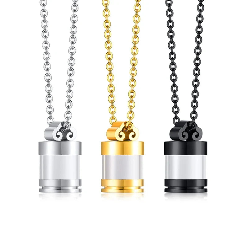 Fillable Glass Tube Urn Necklace – Keepsake Memorial Pendant