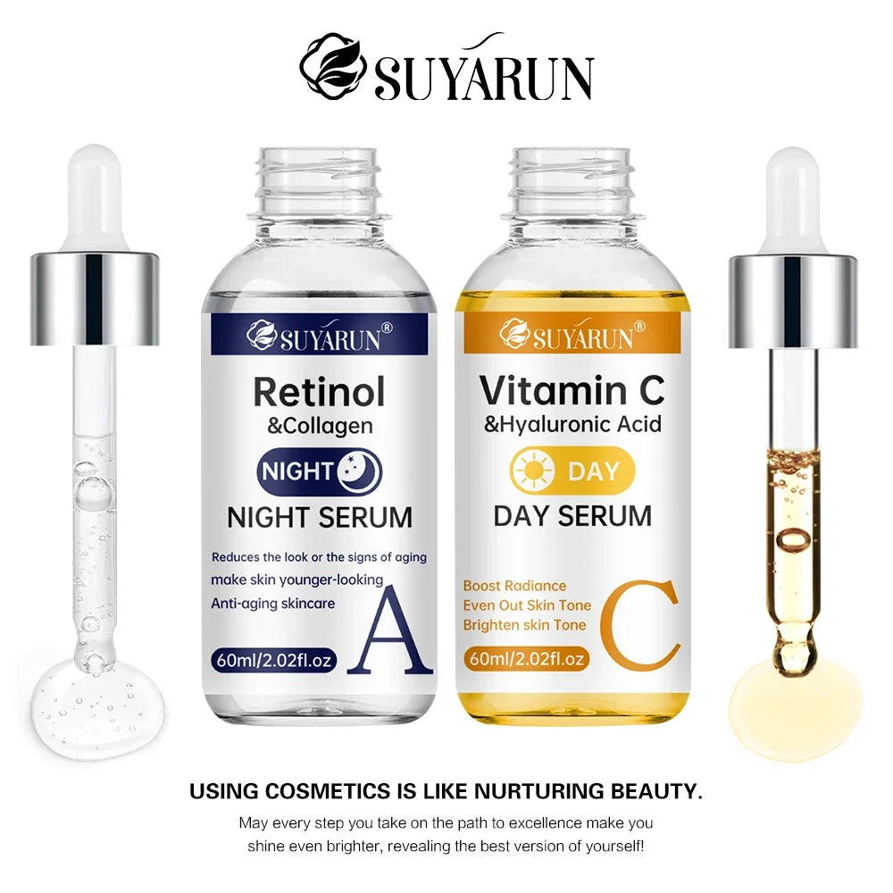 SUYARUN Vitamin C & Retinol Face Serum – Day & Night 2-in-1