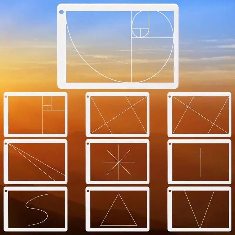 Fibonacci Golden Ratio Viewfinder – Photo Composition Ruler