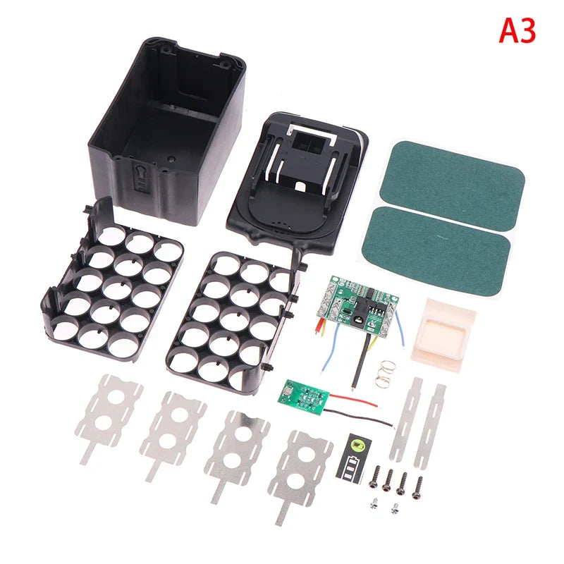 18650 Li-ion Battery Shell Box with PCB Protection Circuit