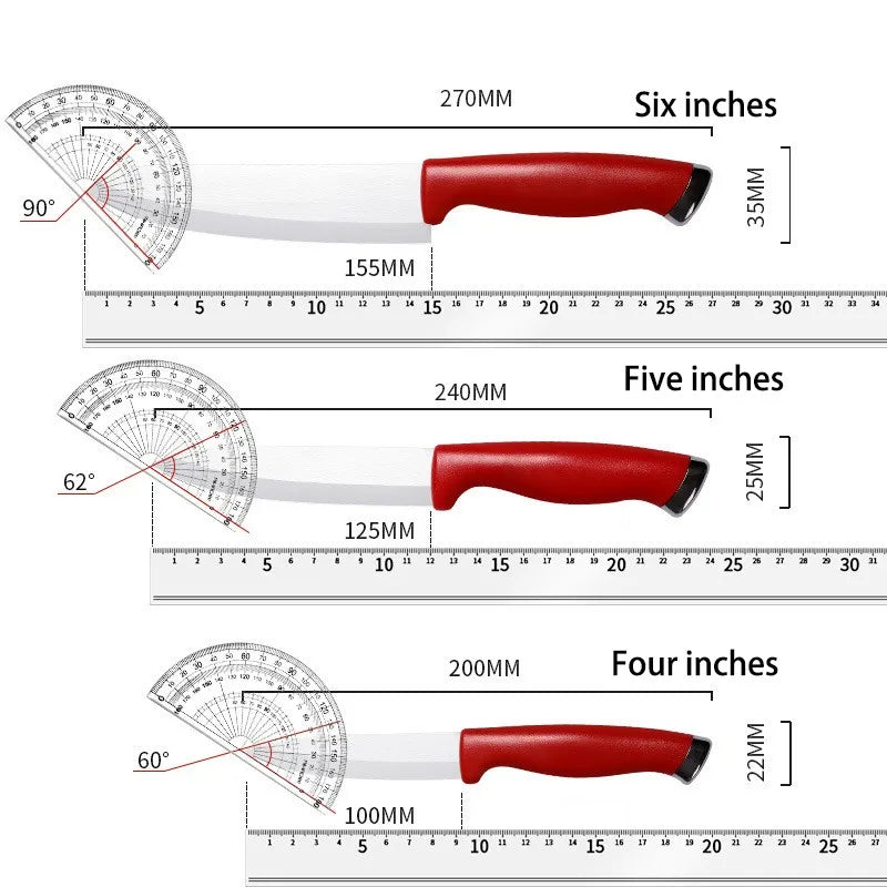Ceramic Chef Knife Set with Sheaths – Sharp & Rust Proof