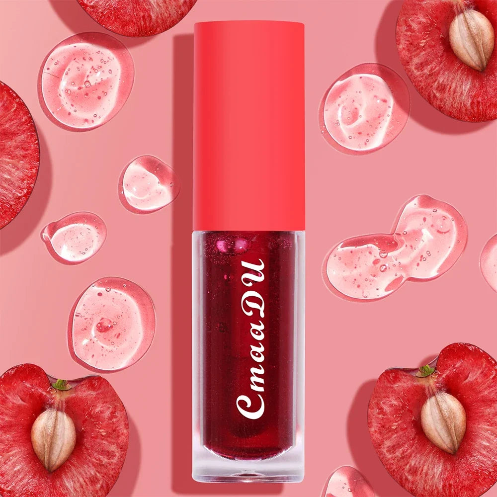 CmaaDu Cherry Lip Gloss – Hydrating, Waterproof, Long-Lasting