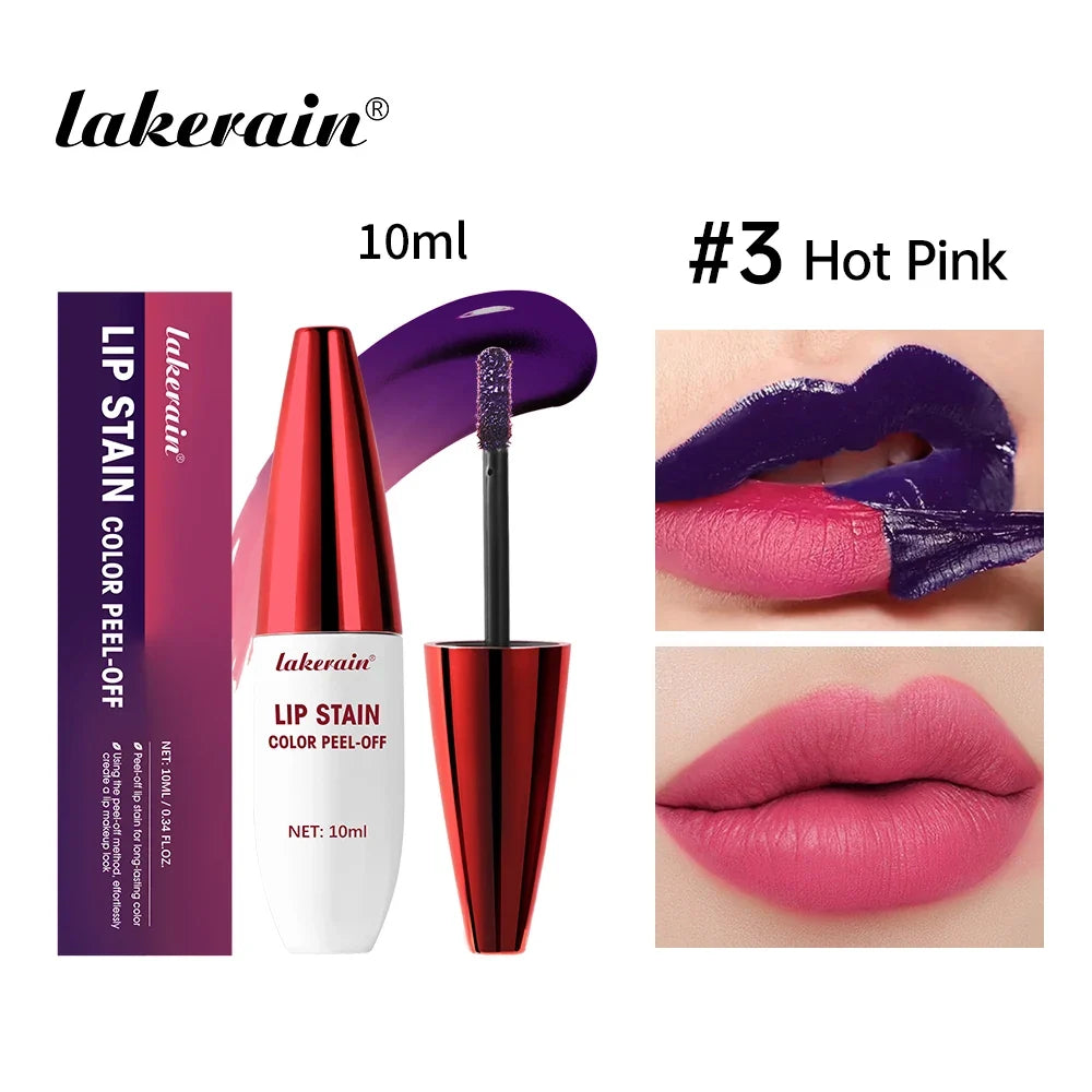 Lakerain Peel-Off Lip Stain – Waterproof Matte 3 Shades