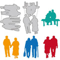 Couple Cutting Dies – Man & Woman Embossing Stencils for Cards