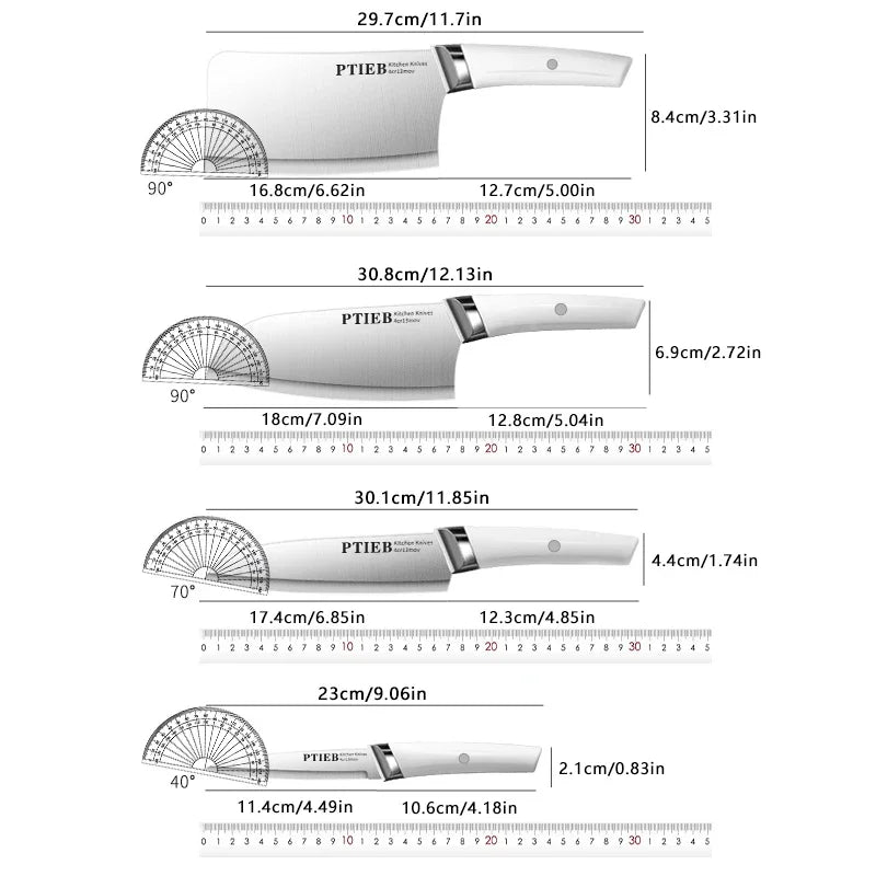 PLYS 6-Piece Professional Kitchen Knife Set – German Steel