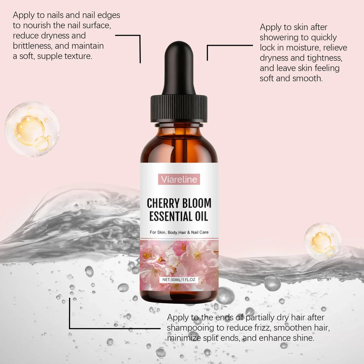 Cherry Blossom Moisturizing Essential Oil – Body & Face Serum