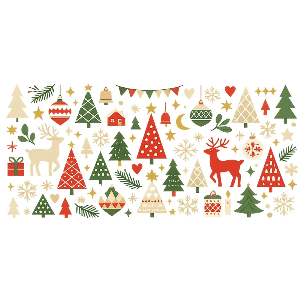 Christmas UV DTF Transfer Stickers – Rub-On Holiday Decals