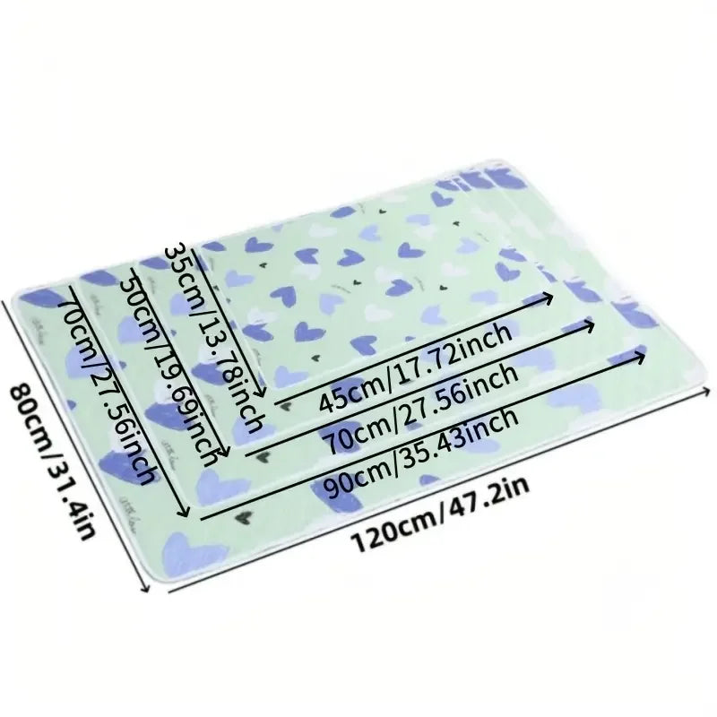 Washable Reusable Anti-slip Bed Protector Pad Thick Durable Polyester