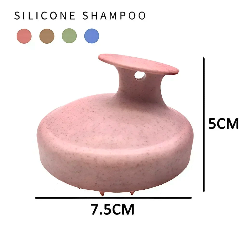 Silicone Scalp Massage Shampoo Brush & Body Bath Scrubber