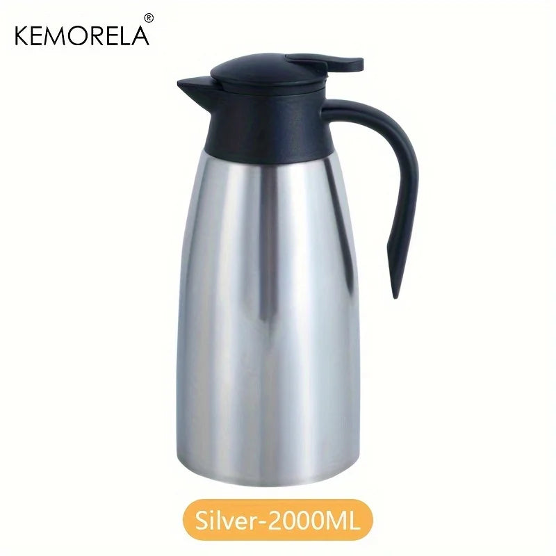 KEMORELA 2L Stainless Steel Vacuum Thermos Kettle | Insulated Pot