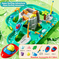 2-Tier Kids Water Table | 40" Outdoor Water Park Playset