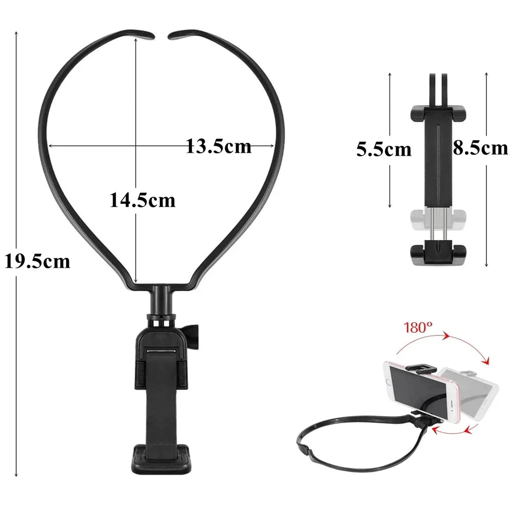 Hands-Free Neck Phone Holder & GoPro Mount | VeFly