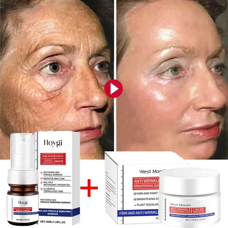 Collagen Face Serum & Cream Set – Firming & Brightening