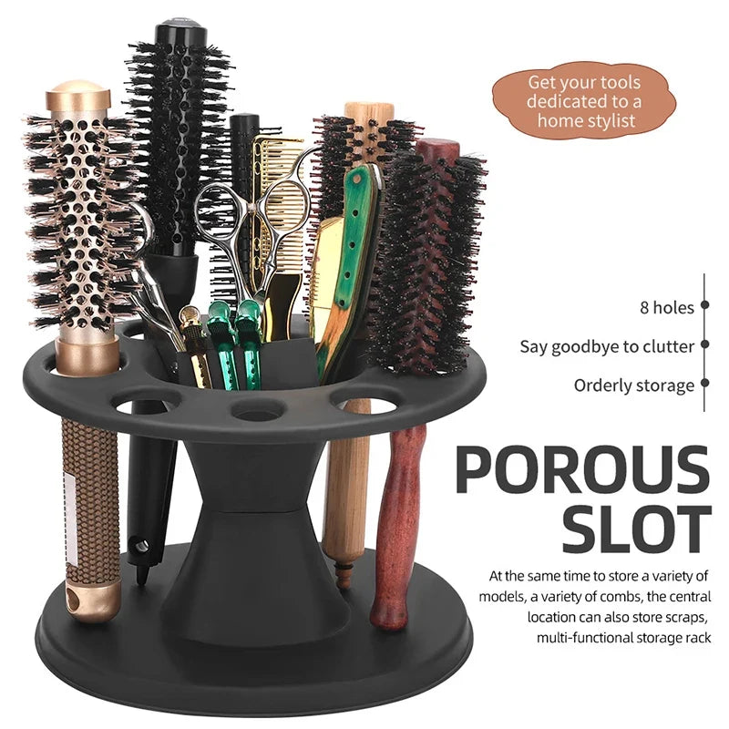 Barber Comb & Scissors Holder – Salon Tool Organizer Stand