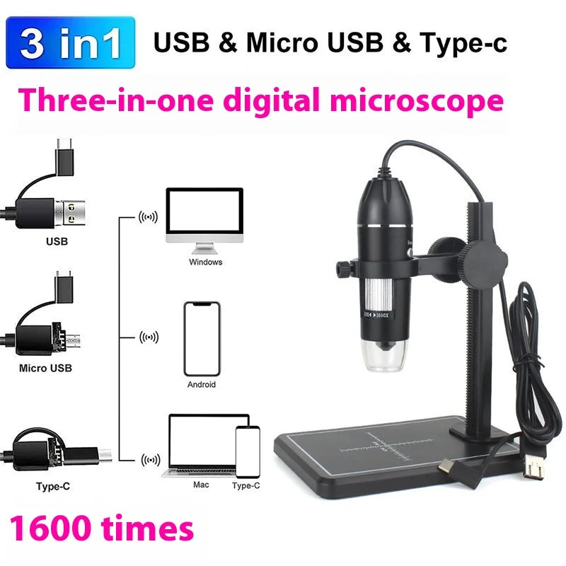1000X USB Digital Microscope – Inspection & Measurement Tool