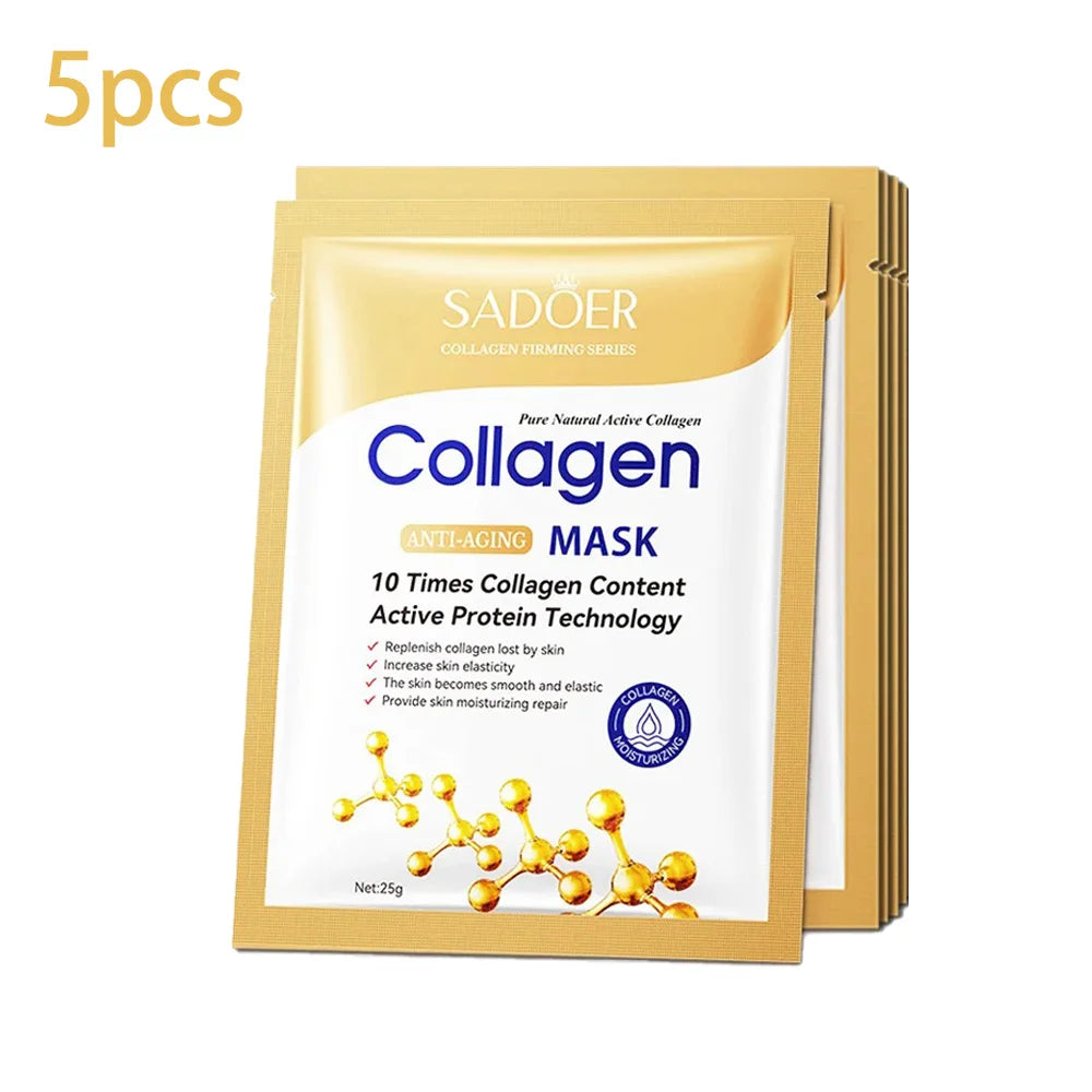 5 10 20 SADOER Collagen Face Mask Firming Moisturizing Repair