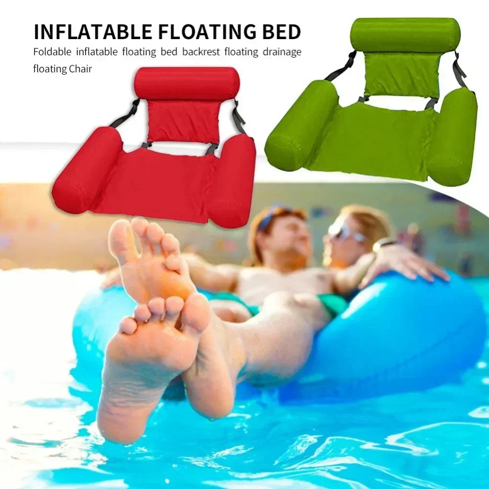 Inflatable Water Hammock Pool Float Lounger for Adults