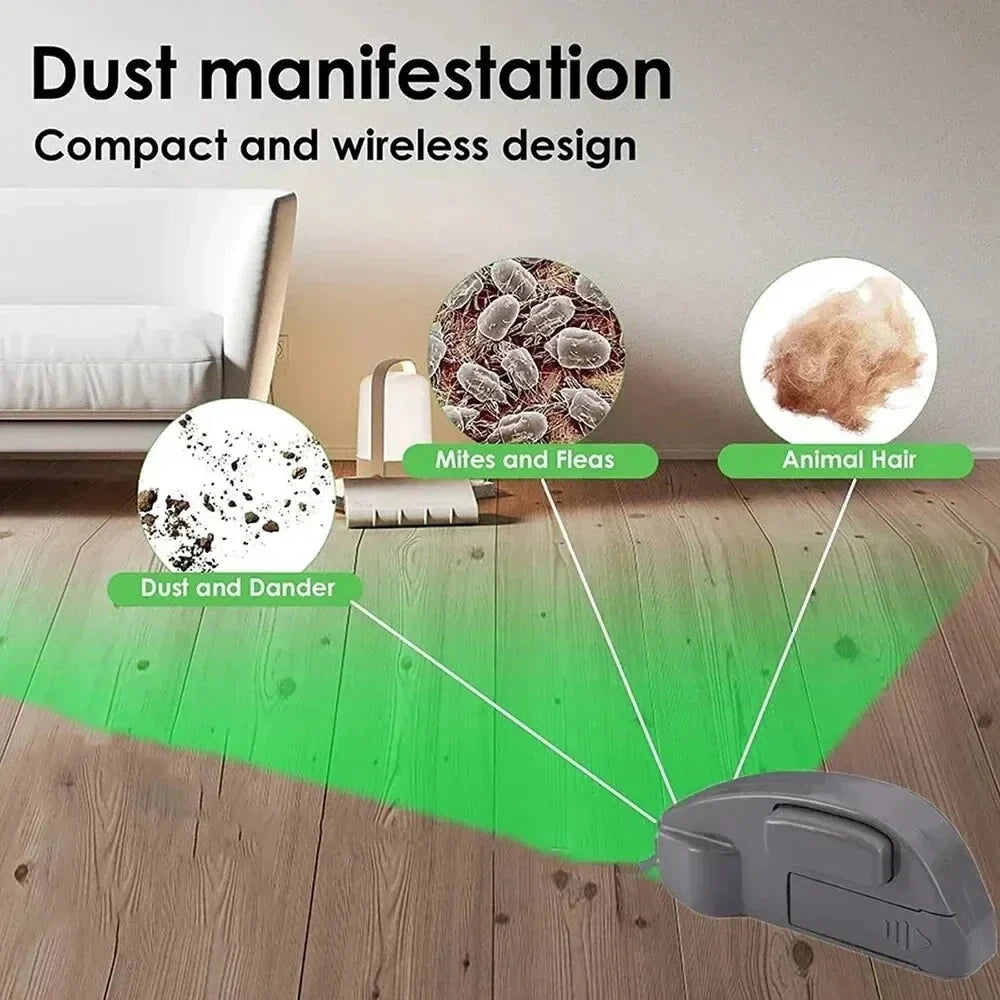 HOMEFISH Vacuum LED Dust Lamp – Pet Hair & Dust Detector