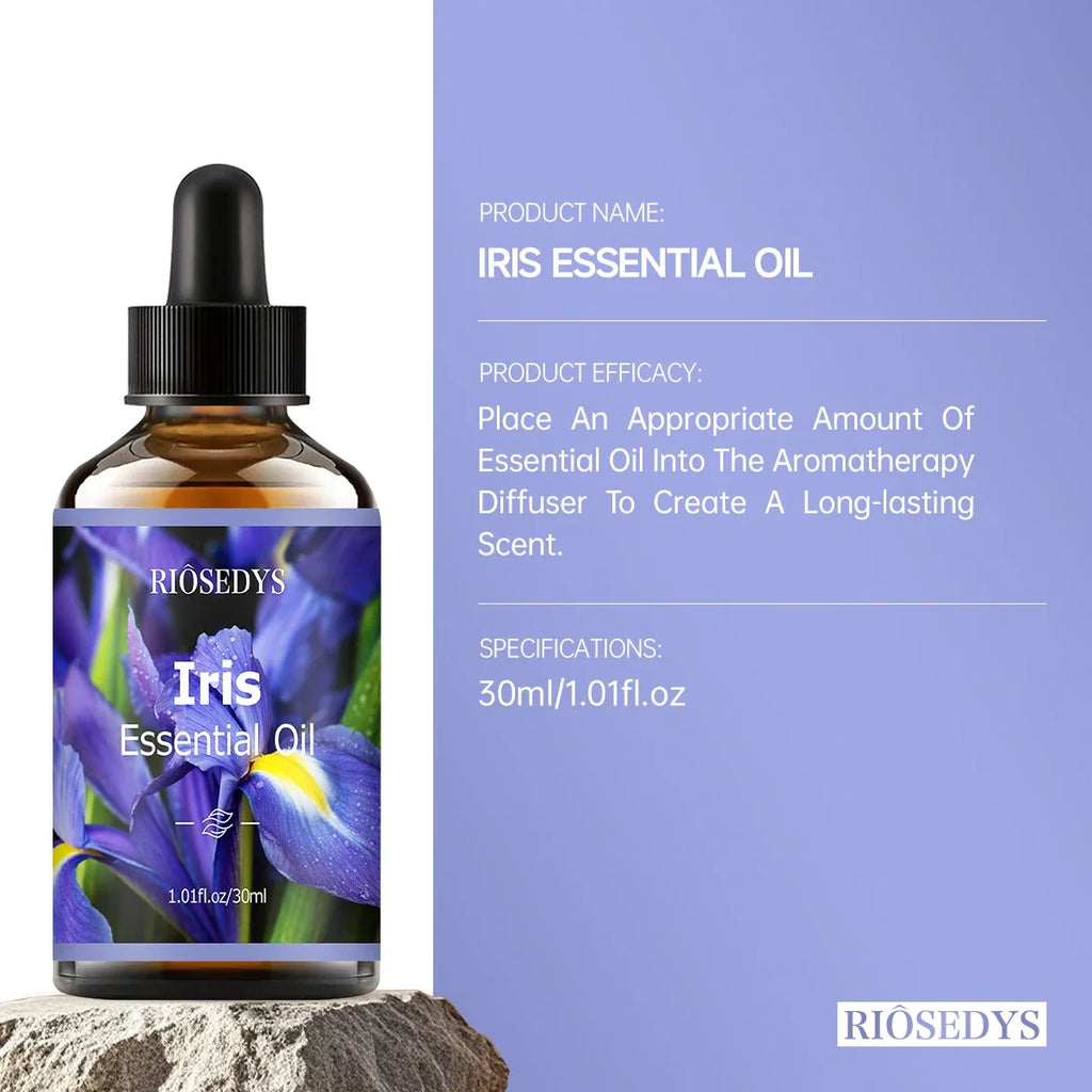 RIÔSEDYS Iris Essential Oil – Massage, Hair Care & Diffuser