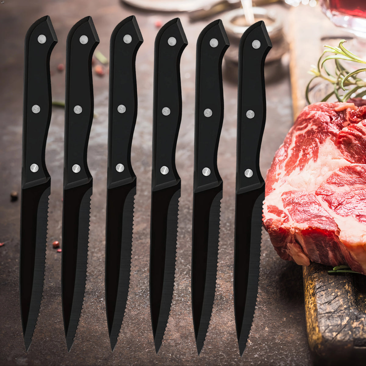 Steak Knives Set 1–12 Pc | Serrated Stainless Steel Dinner Knife