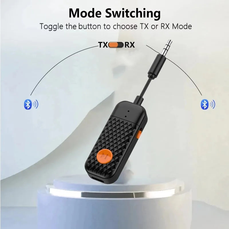 Bluetooth 5.4 Audio Transmitter & Receiver – 3.5mm AUX Adapter