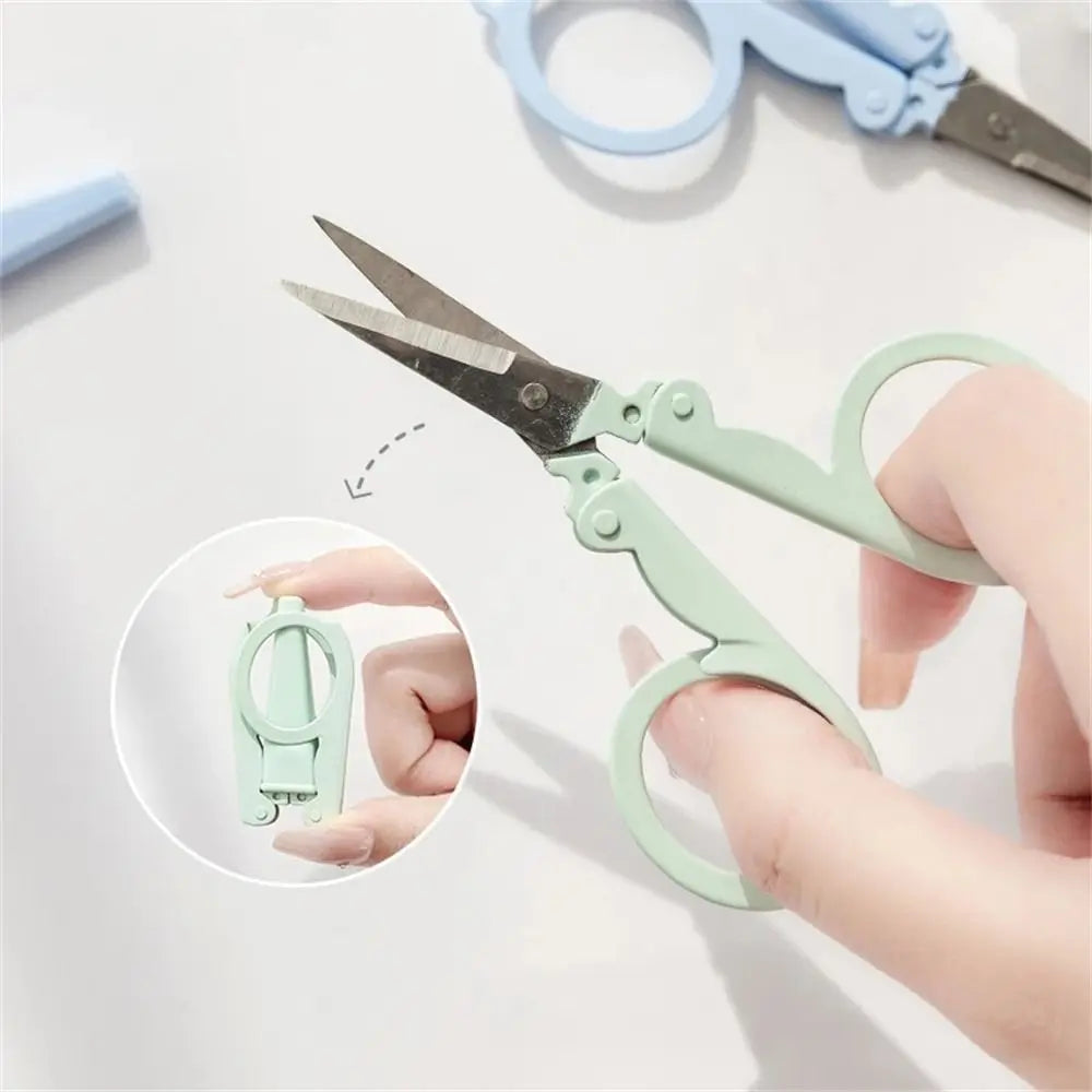 Morandi Folding Scissors – Stainless Steel Keychain Cutter