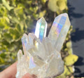 Angel Aura Crystal Cluster – Natural Quartz Home Décor