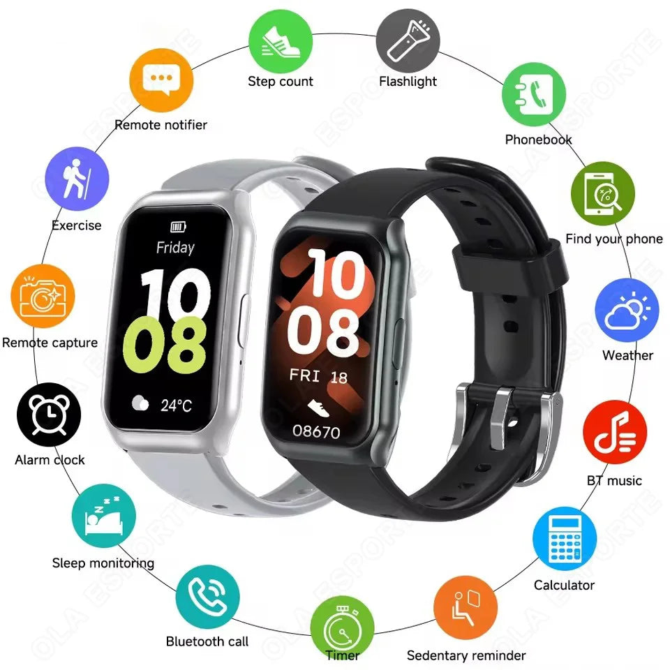 Smart Watch Bluetooth Calling Heart Rate&sleep Monitoring Flashlight