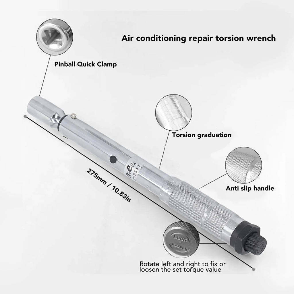 Air Conditioner Torsion Wrench Carbon Steel Good Accuracy Disassembly